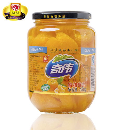 武汉美味云果 480g×4罐装糖水桔子罐头，颗颗蜜桔香甜入心